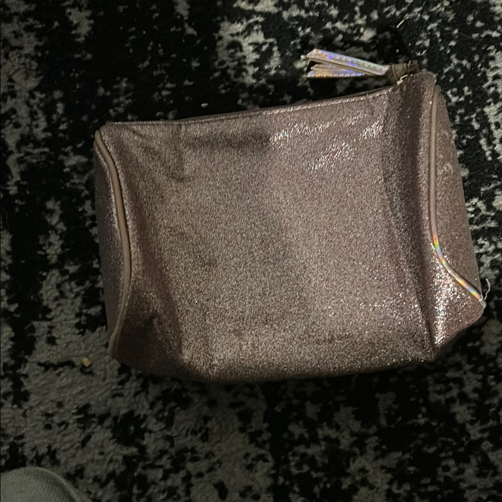 Glittery Pink Makeup Bag